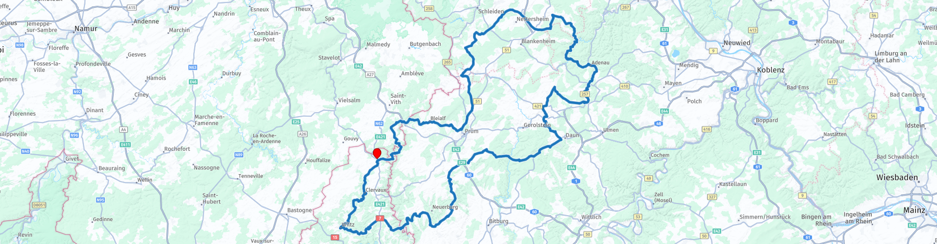 LD Weiswampach 1000 bochten 2018 (wit) 352 km..gpx MyRouteapp De 1 allesineen routetool