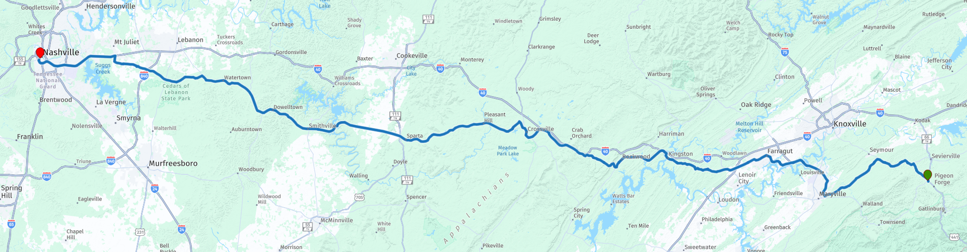 D02 Pigeon Nashville The largest verified route archive thanks