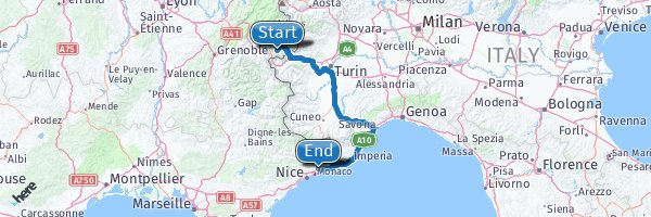 Tour Of The Alps Bramans To Menton Gpx Myroute App The 1 All In One Route Tool